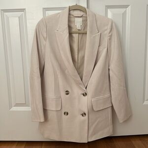 HM Linen-like Double Breasted Blazer - GREAT